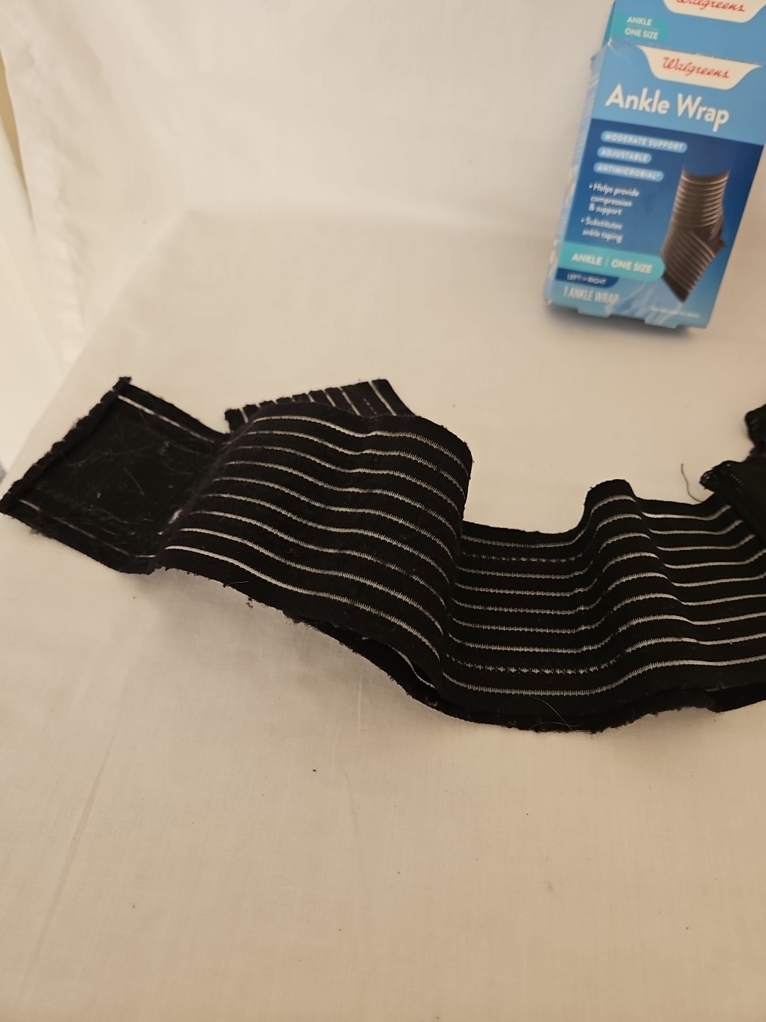 Walgreens Ankle Wrap One Size Adjustable Antimicrobial – Left Or Right