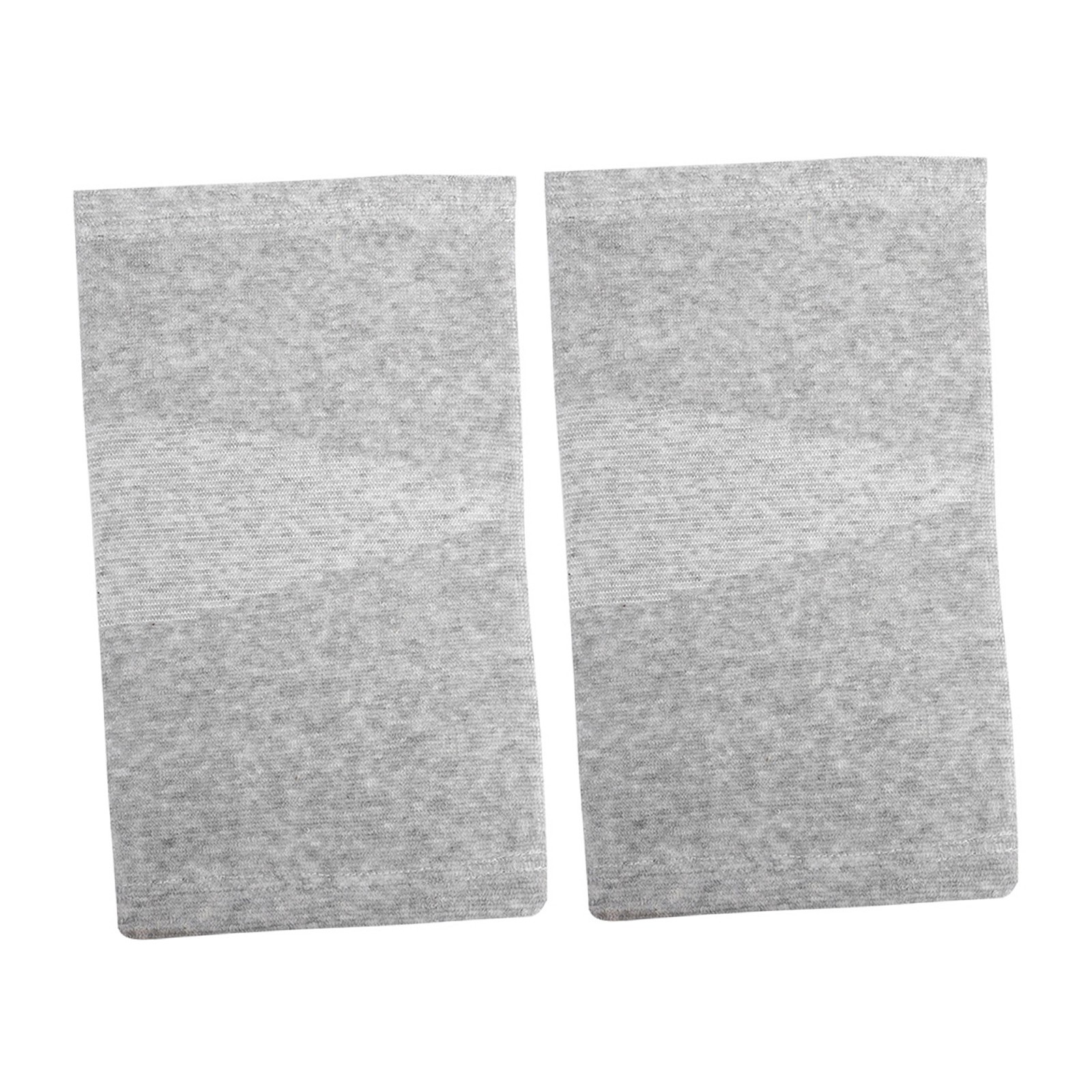 1 Pair Elastic Bamboo Knee Protector Carbon Fiber Sleeve (Gray L)