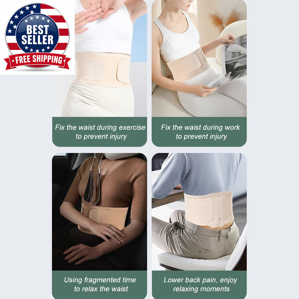1PC Adjustable Back Brace for Lower Back Pain,Breathable Back Support Belt for M