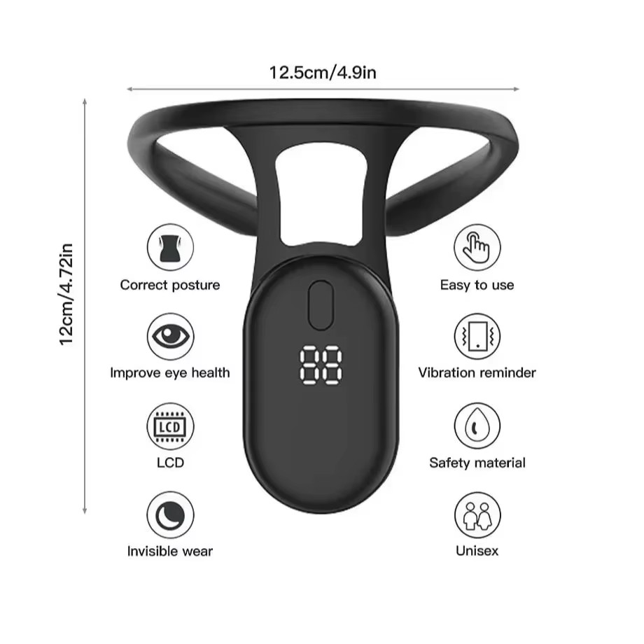 Smart Posture Corrector Miicro Vibration Posture Training Reminder Sensor Back P