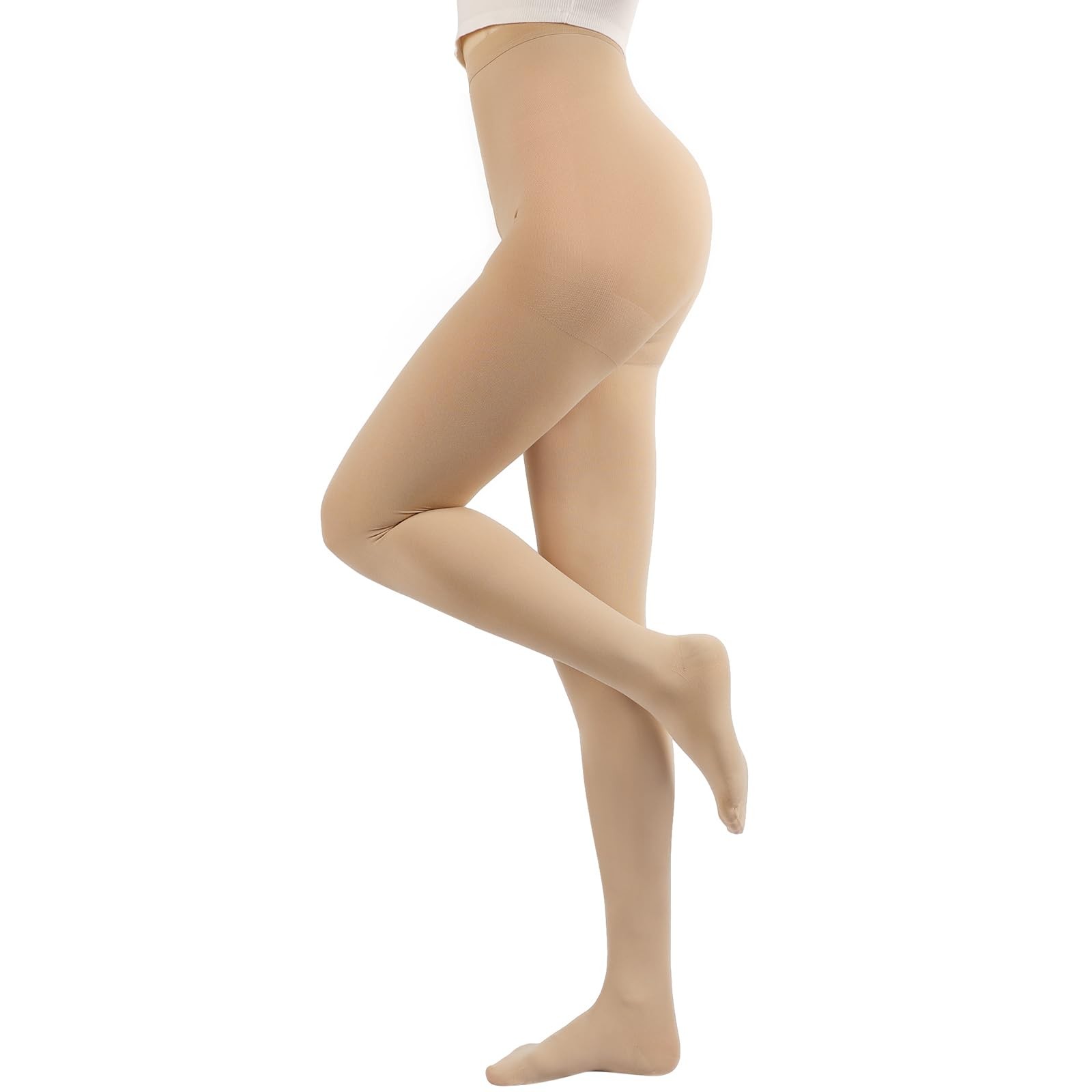 Compression Pantyhose Stockings for Women Men, 20-30 mmHg Medical Graduated S…