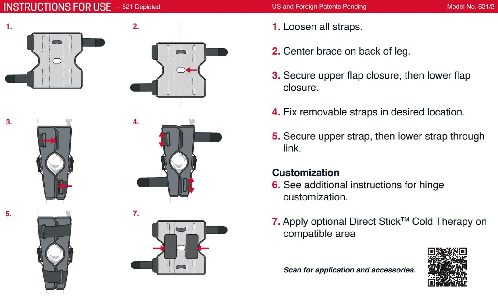 Rally ROM Hinged Knee Brace – Adjustable Compression Knee Support w/Remova