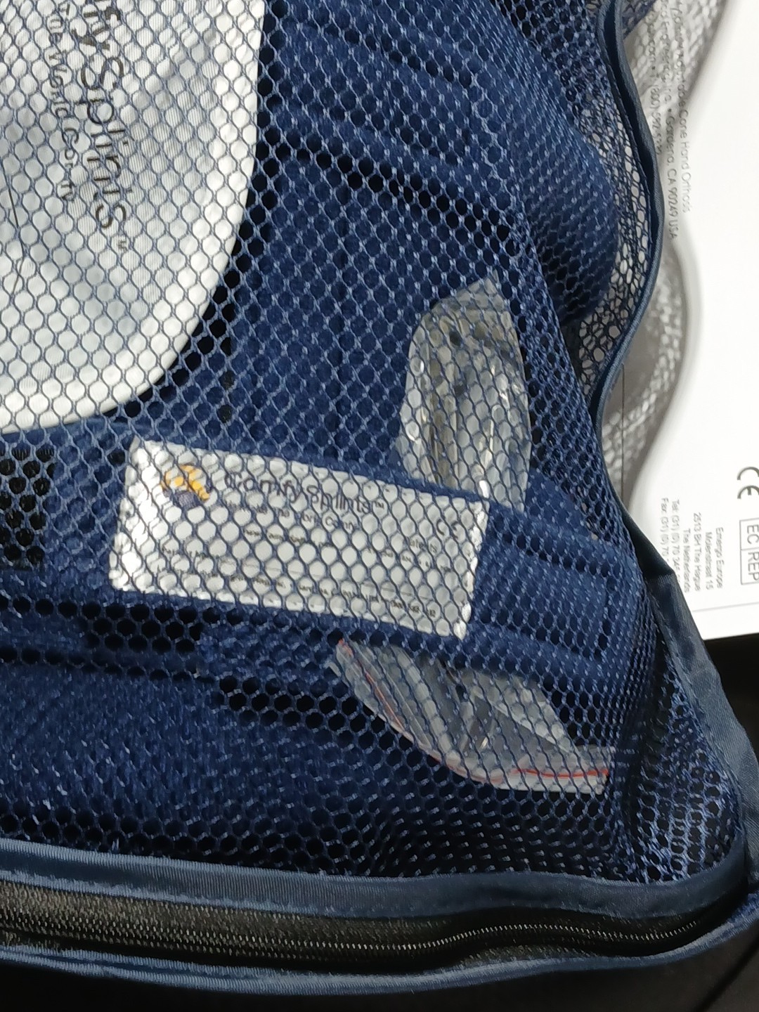 ComfySplints™ Adjustable Cone Hand HCPC Code: L3915 or L3916 Blue with mesh bag