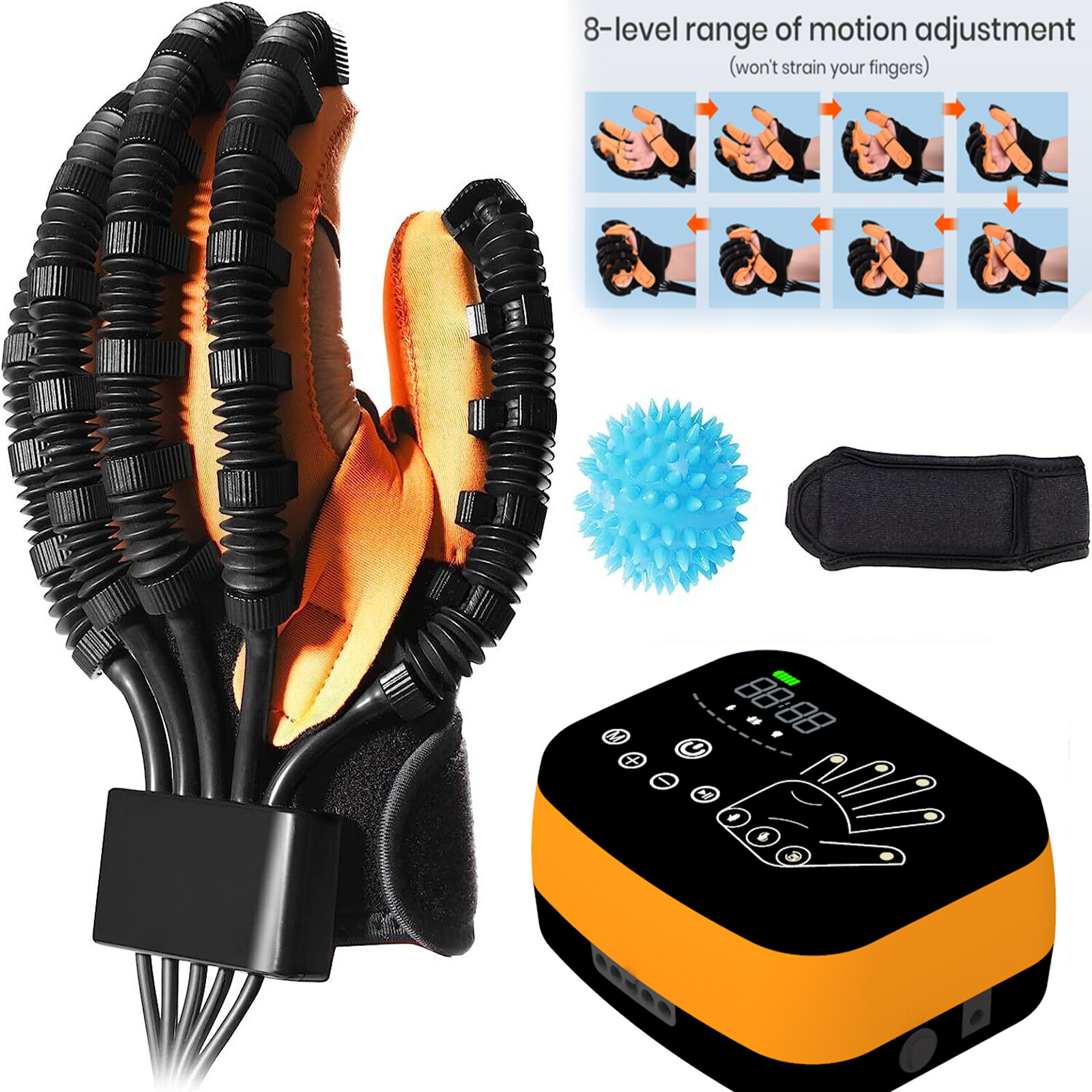 Rehabilitation Robot Gloves Upgrade Hemiplegia Hand Stroke Recovery Equipment US