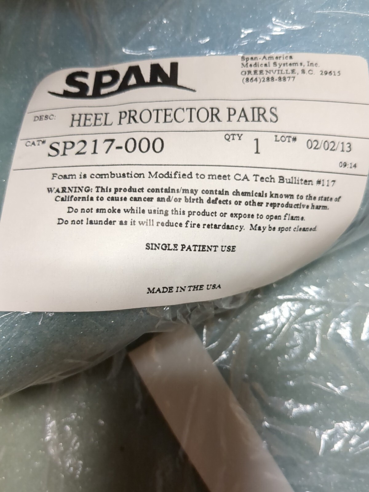 Span America Hill Protectors Sp217-000 Heel Protector.