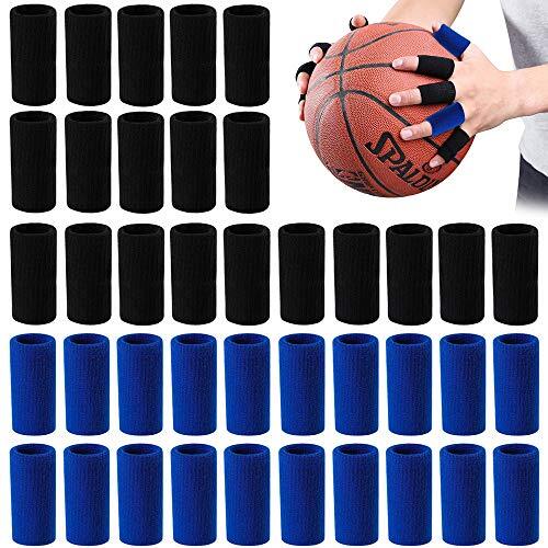 40 Pcs Finger Sleeves Protectors Sports Finger Splints Thumb Finger Support