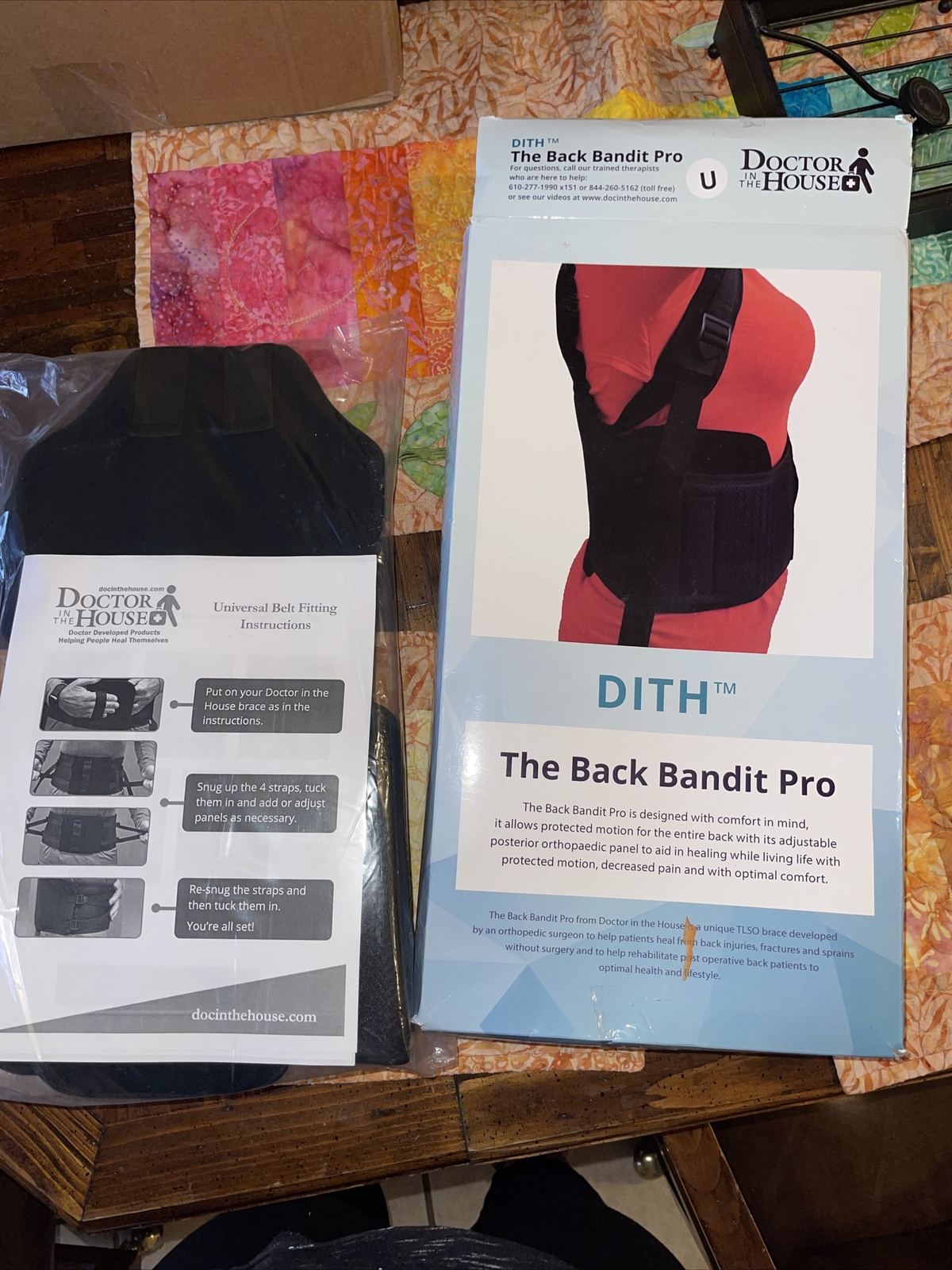 Doctor in the House DITH Back Bandit Pro Back Support Brace, Medium