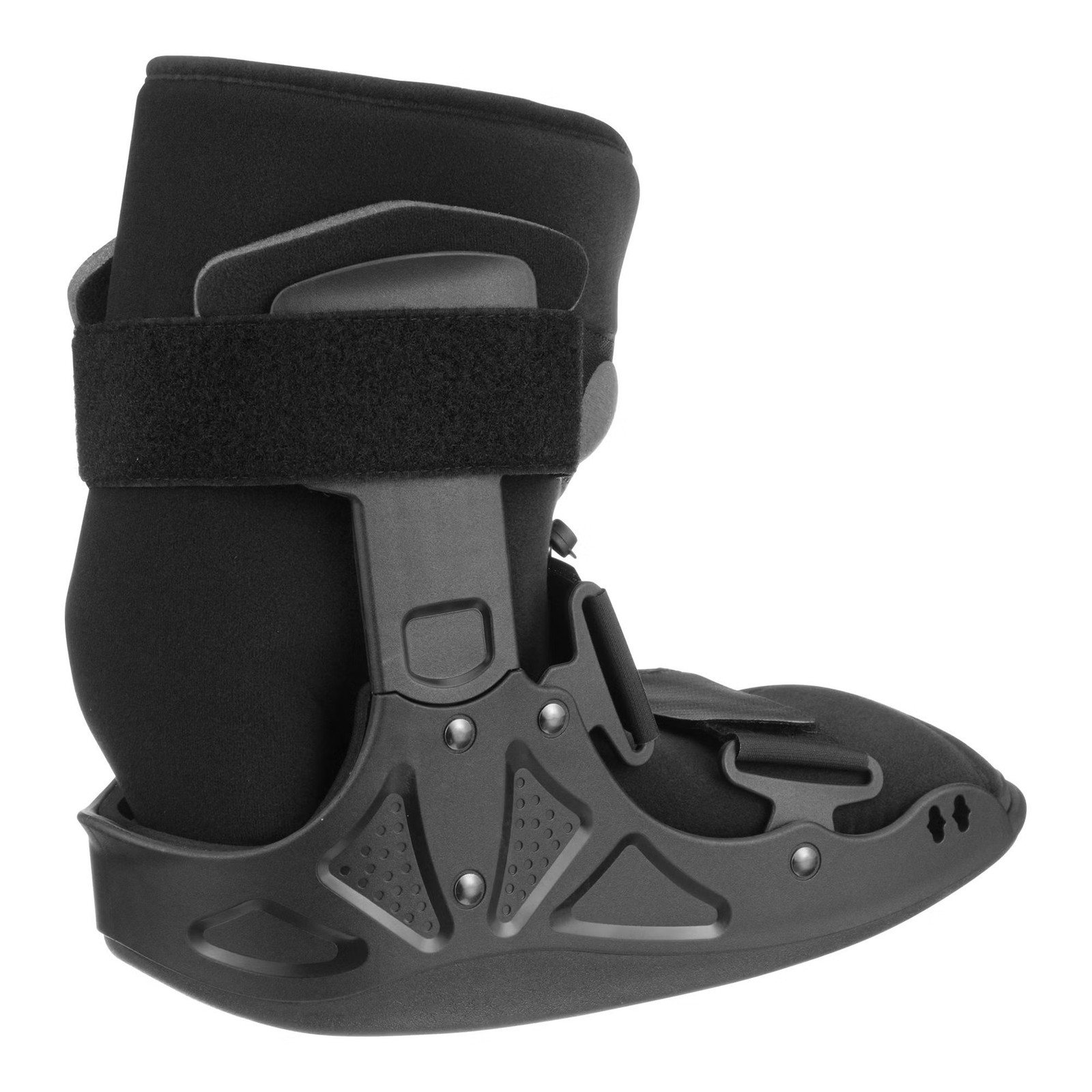 McKesson Black Air Walker Boot Large Hook and Loop for Either Foot 155-79-95527