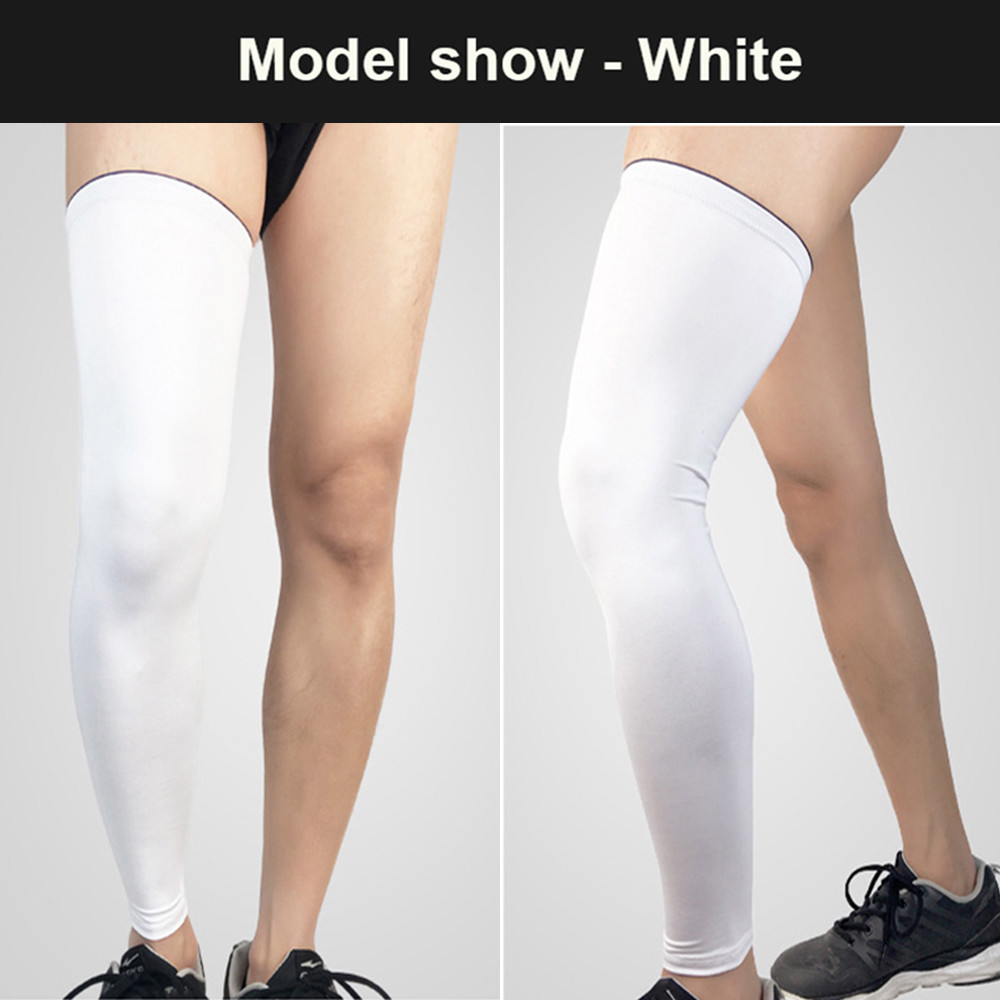 Long Compression Knee Brace Basketball High Support Leg Thigh Sleeves Men Women