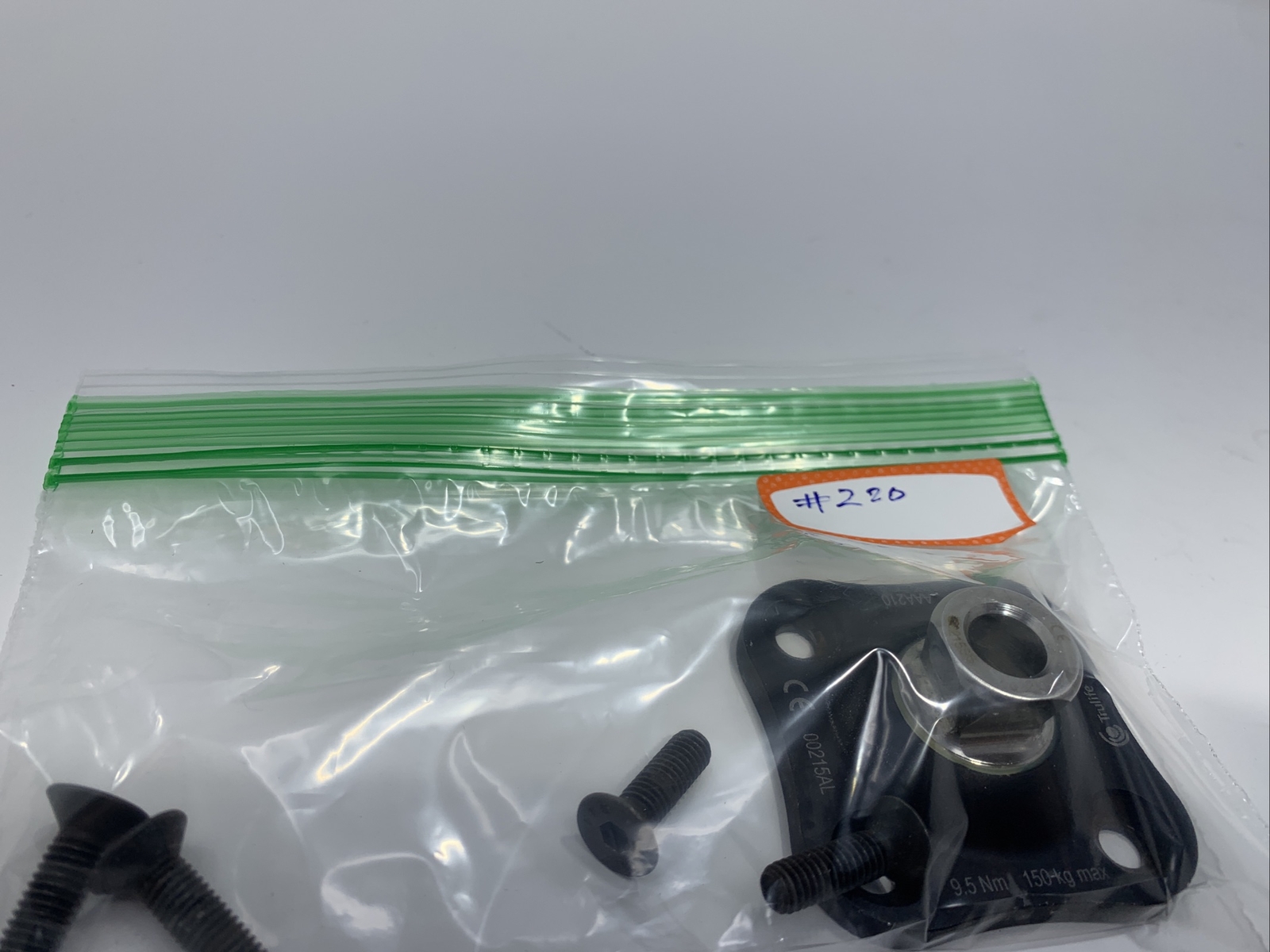 trulife AAA210 4 hole Pyramid Adapter. Black prosthetic Part Plate Component￼