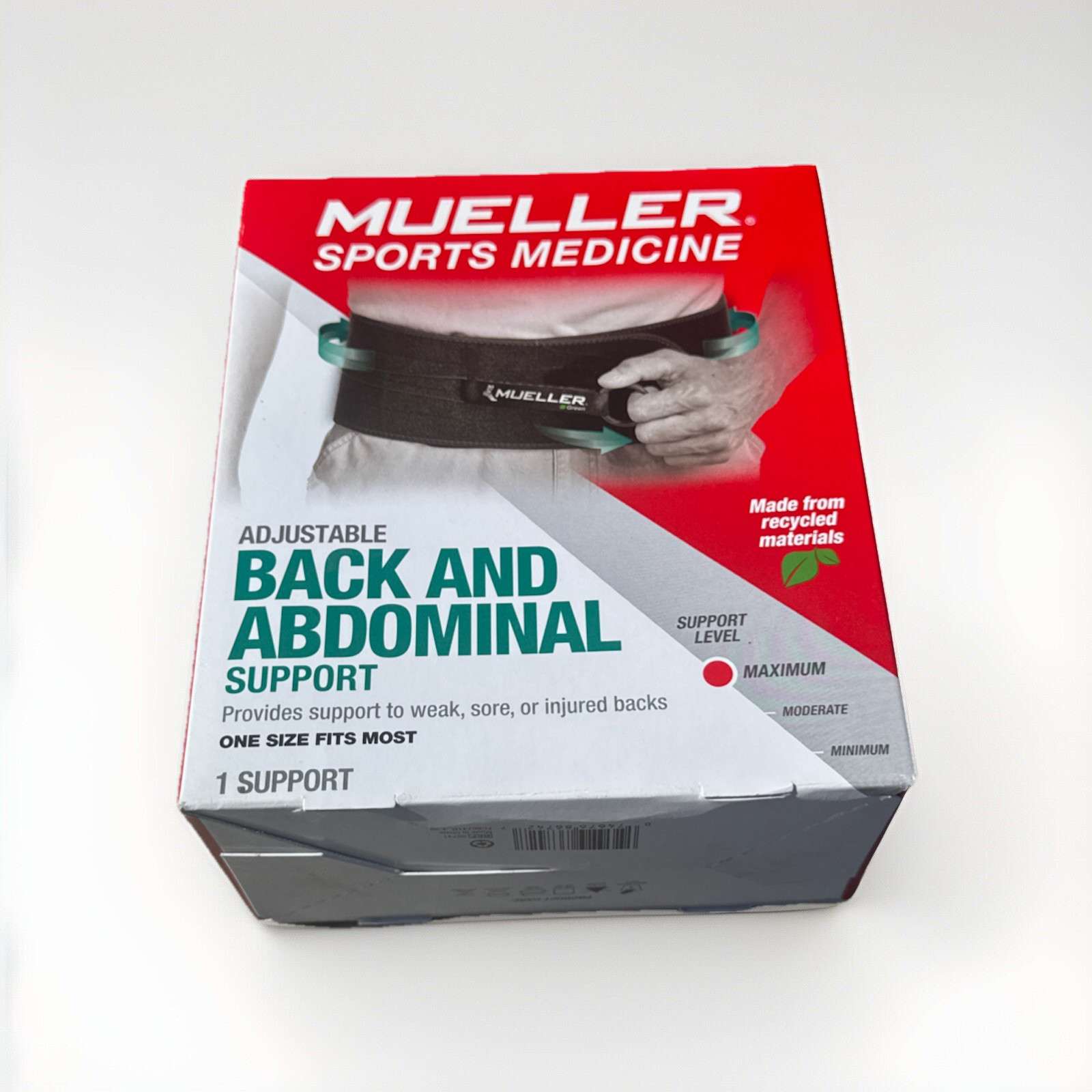 Mueller Adjustable Back & Abdominal Support. Relieves Pain And Helps You Go On