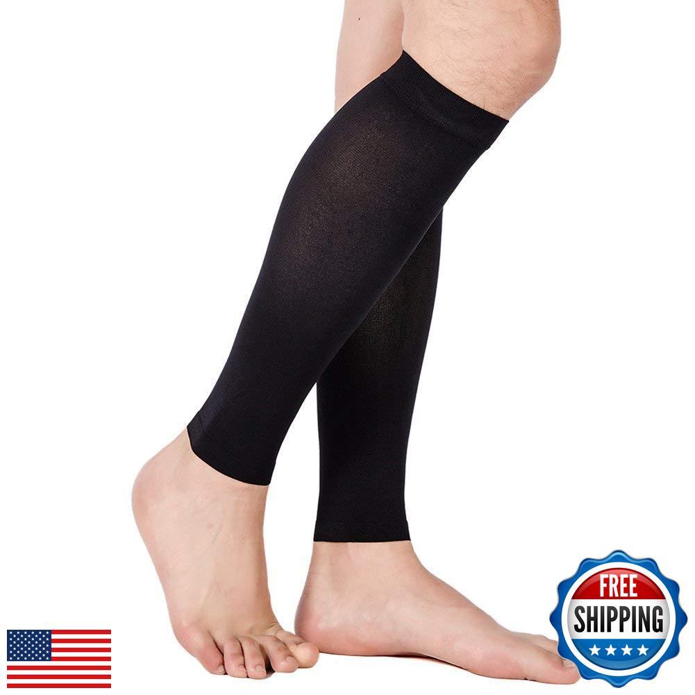TOFLY® Calf Compression Sleeve for Men and Women, 1 Pair, Footless Compressio