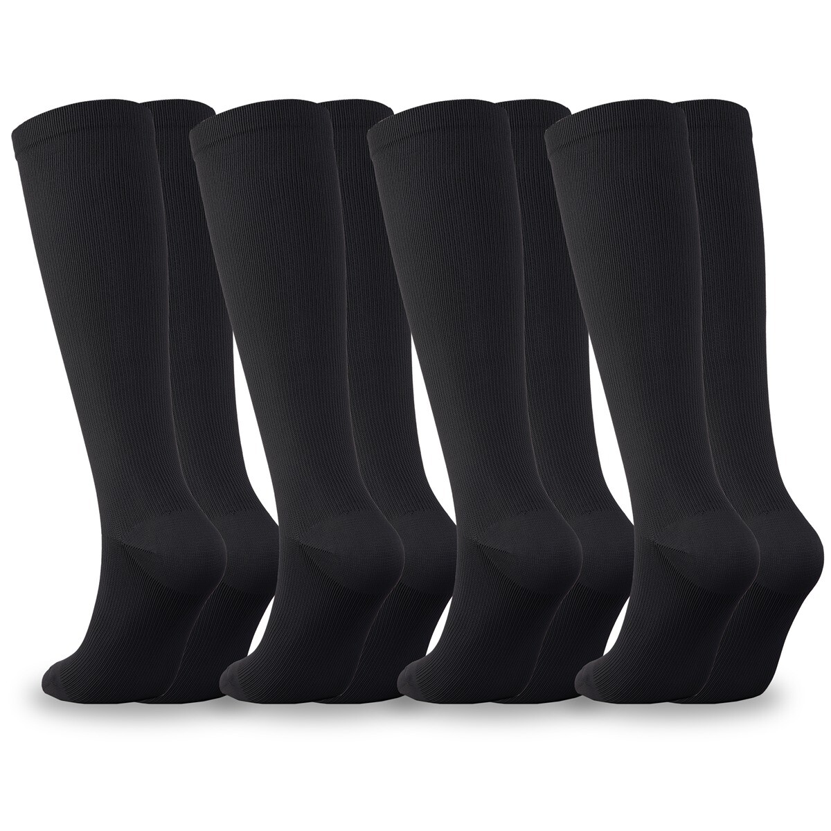 Wide Calf Compression Socks S-4XL Plus Size for Calf up to 28 Inches, 15-20 mmHg