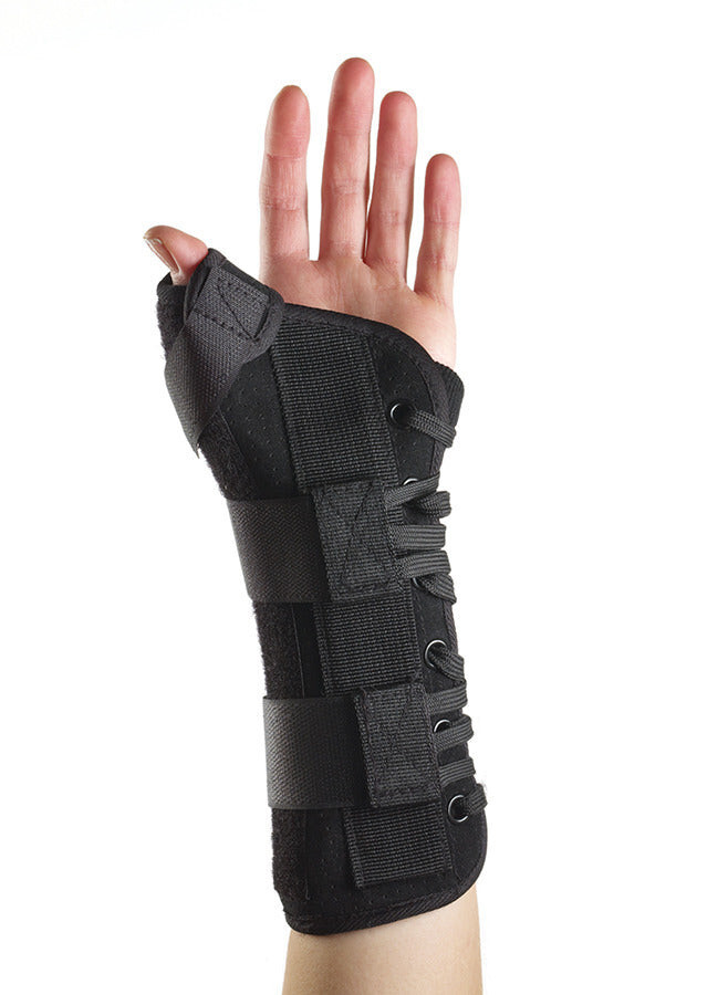 Corflex 8″ Suede Wrist Lacer Splint Brace Support w Abducted Thumb Right X-Small