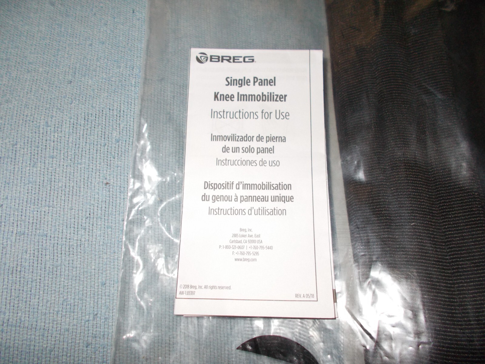 Brand New Breg Single Panel Knee Immobilizer Knee Brace – Best seller