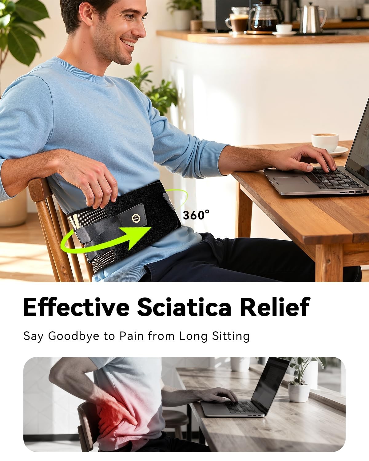 Ultra Breathable Back Brace for Back Pain Relief – Expertly Designed for Comfort