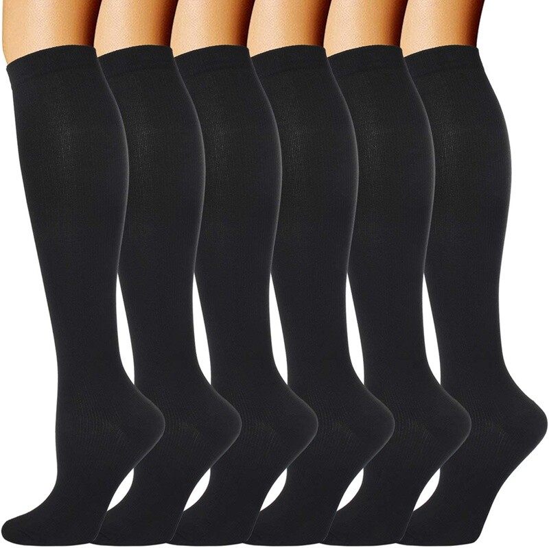 Compression Socks Support Knee High Men Women Physix Gear Sport Size S/M, L/XL