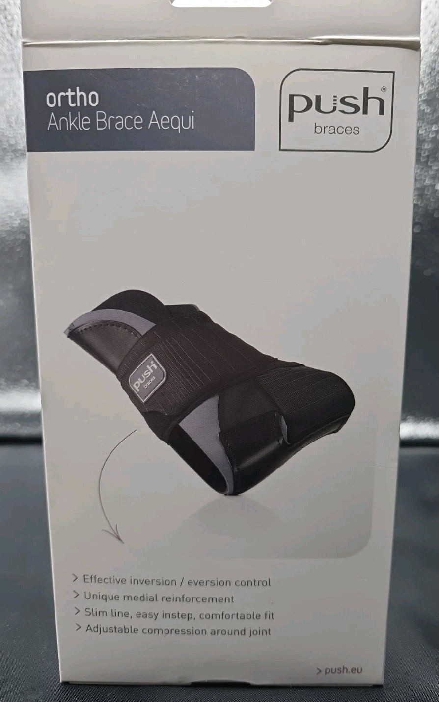 PUSH BRACES Ortho Ankle Brace Aequi Support Size 3 Left Side