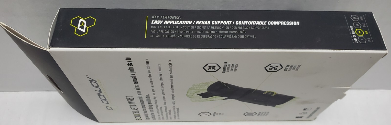 DonJoy Performance Bionic Elastic Wrist Compression Brace Left XS/S