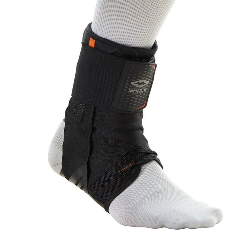 Shock Doctor 851 Ultra Ankle Brace Compression Wrap Lacing Black Small Support