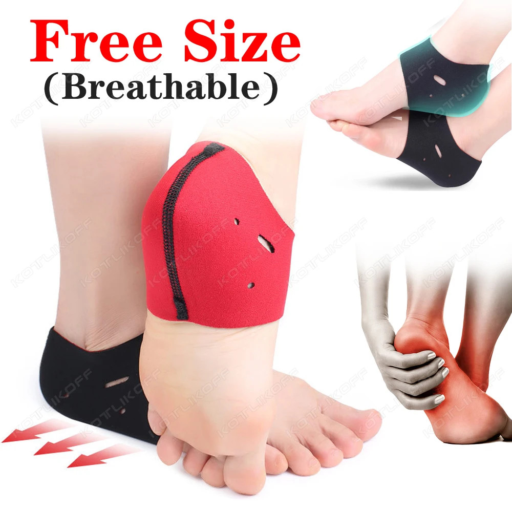 1 Pair Heel Protector Pads Shock Absorption Relieving Leg Pressure Ankle protect