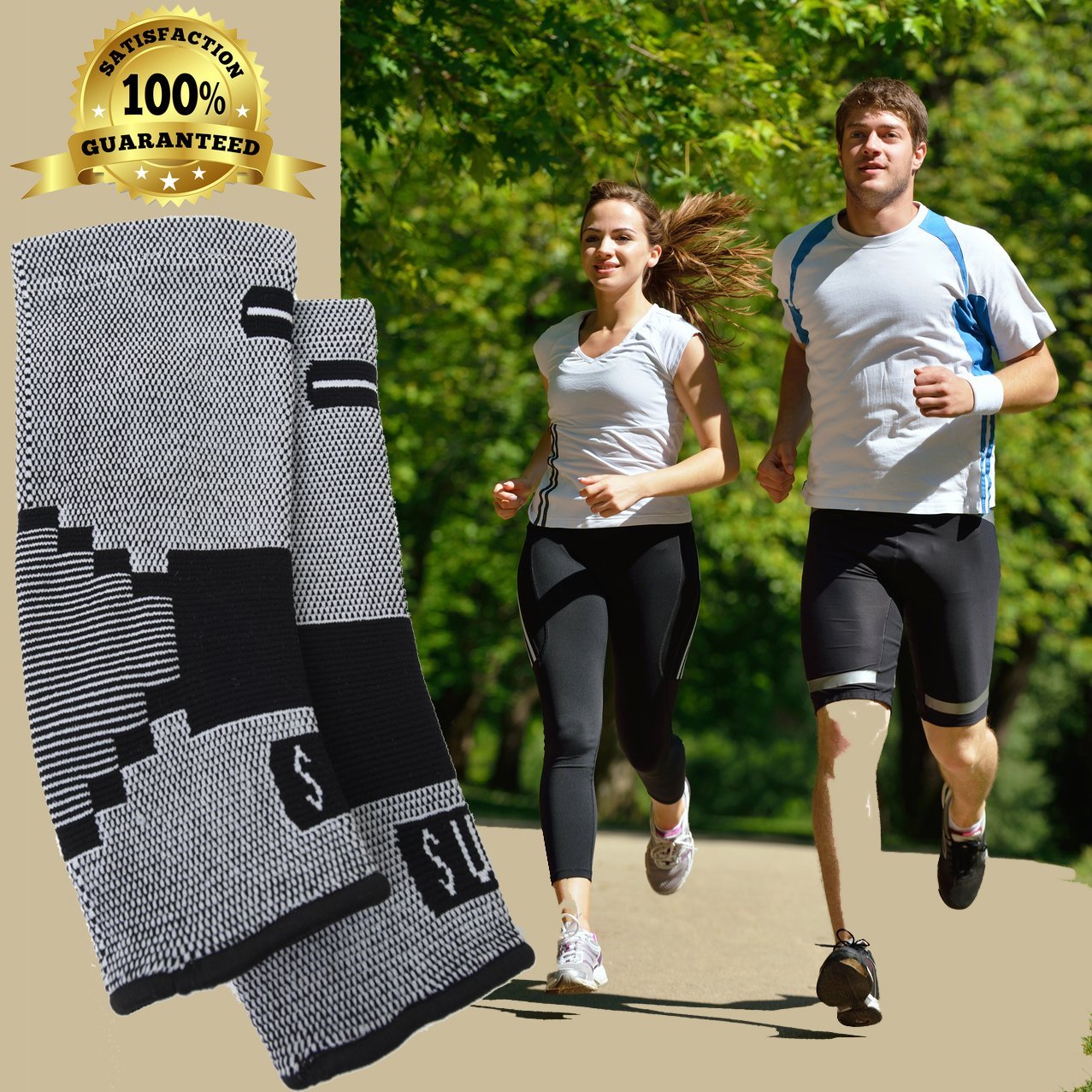 1 pair Comfort Foot Compression Sleeves by susama Sport NEW A2