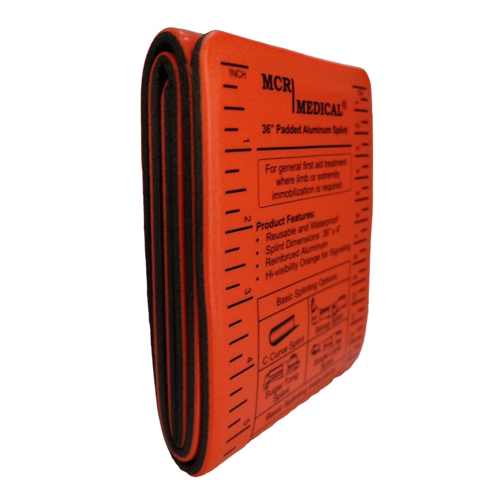 36″ Aluminum Reusable, Waterproof, Splint, Single