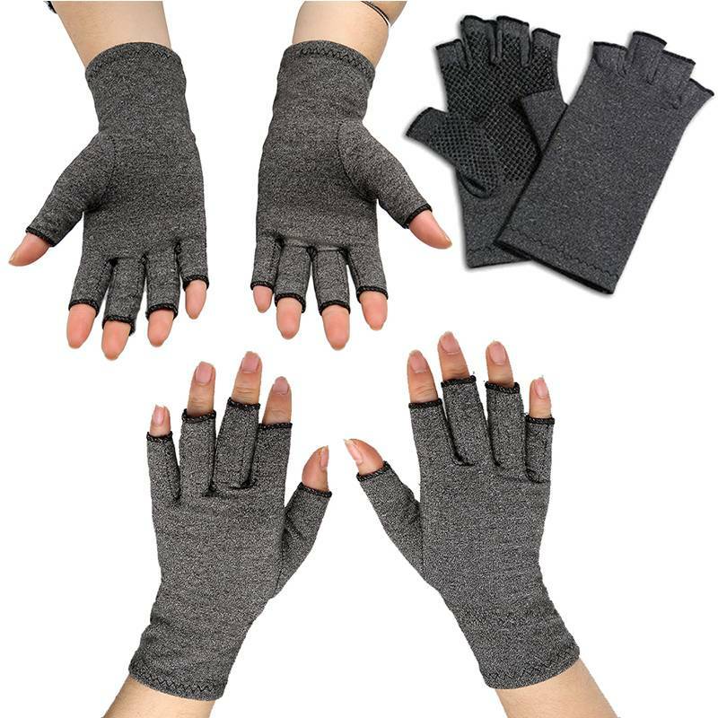 Copper Arthritis Compression Gloves Hand Support Pain Relief Joint Self Care