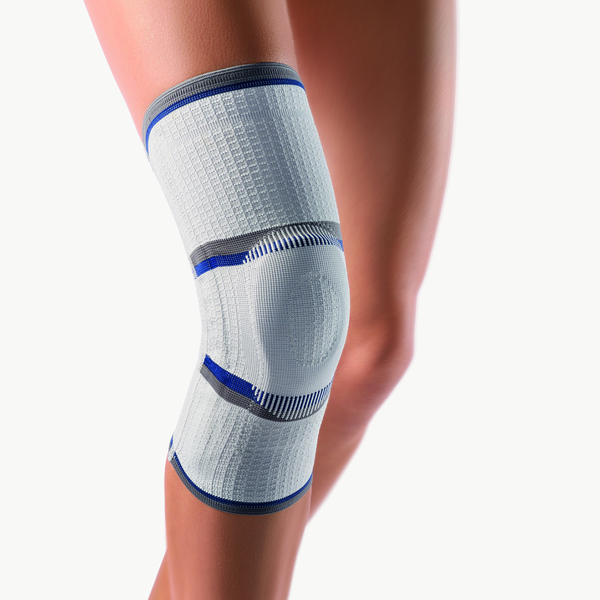 Bort 114510 Knee Brace Osgood-Schlatter, Silicone Ring Knee Bandage, Silver New