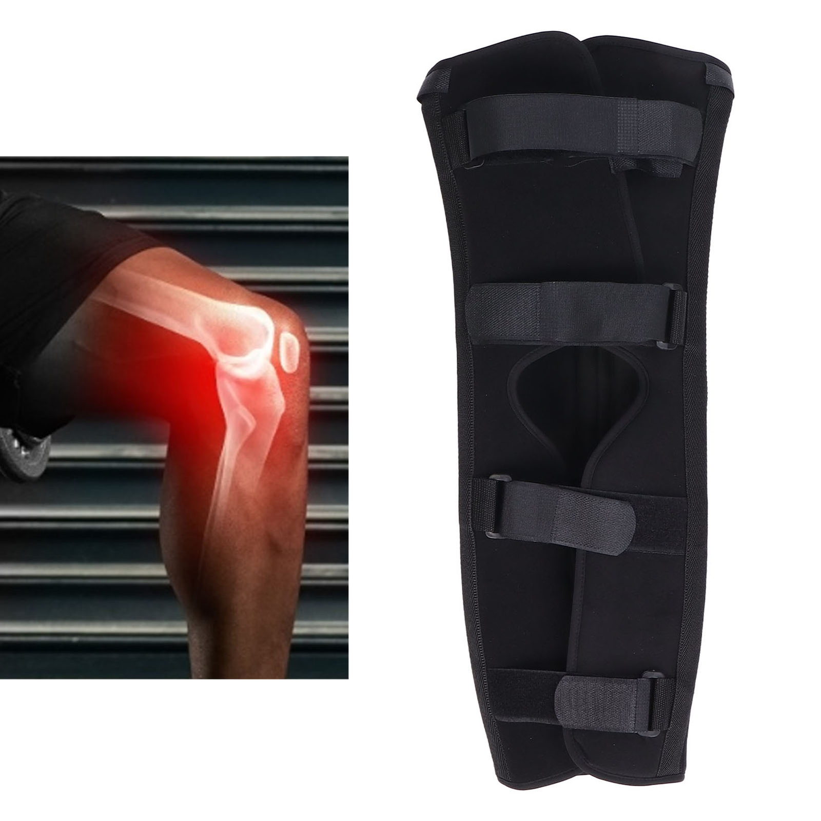 Knee Immobilizer Strong Comfortable Support Practical Knee Splint Brace With Fou