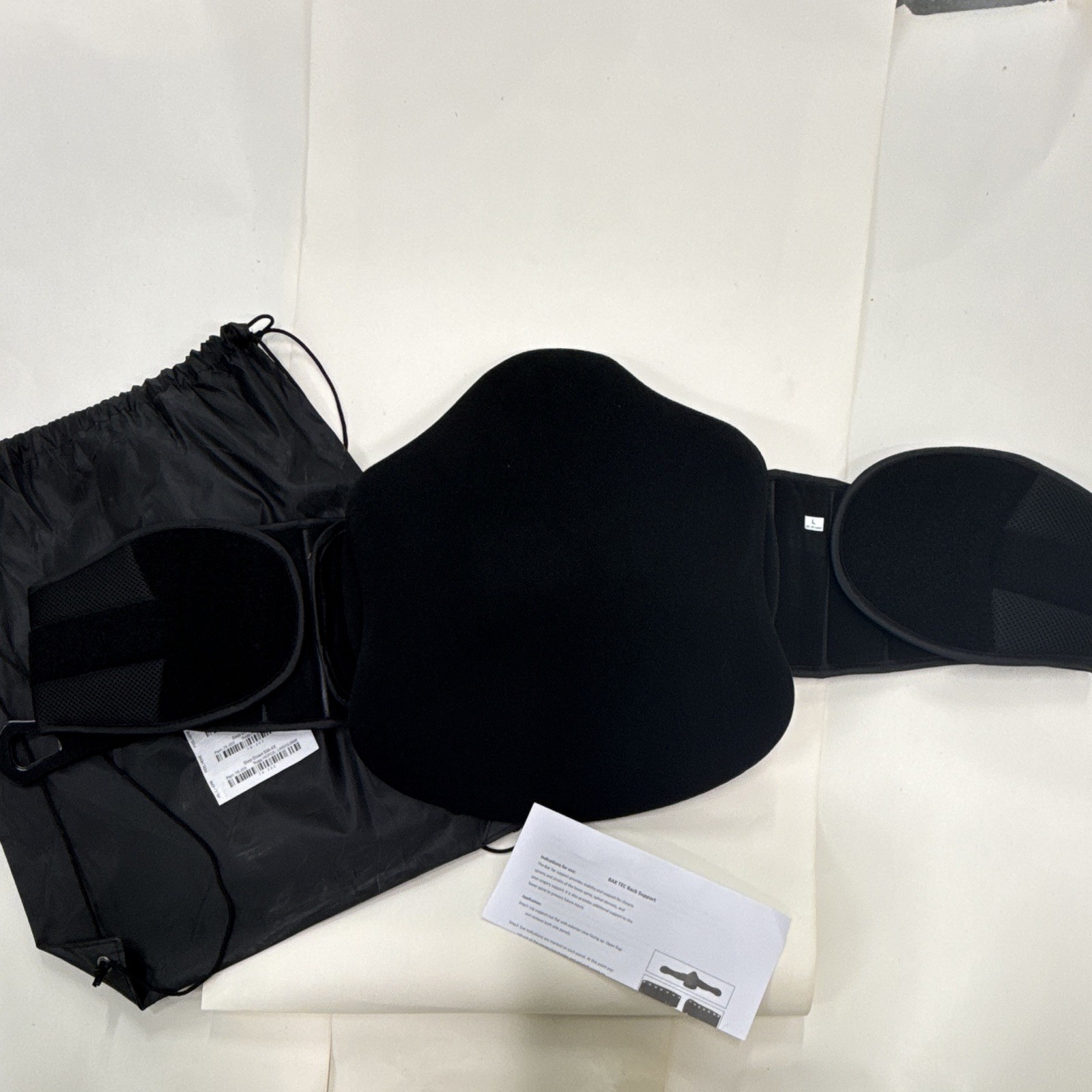 Step Down SM-4X Adjustable Lumbar Support Back/Waist Belt Black MPN 76-202