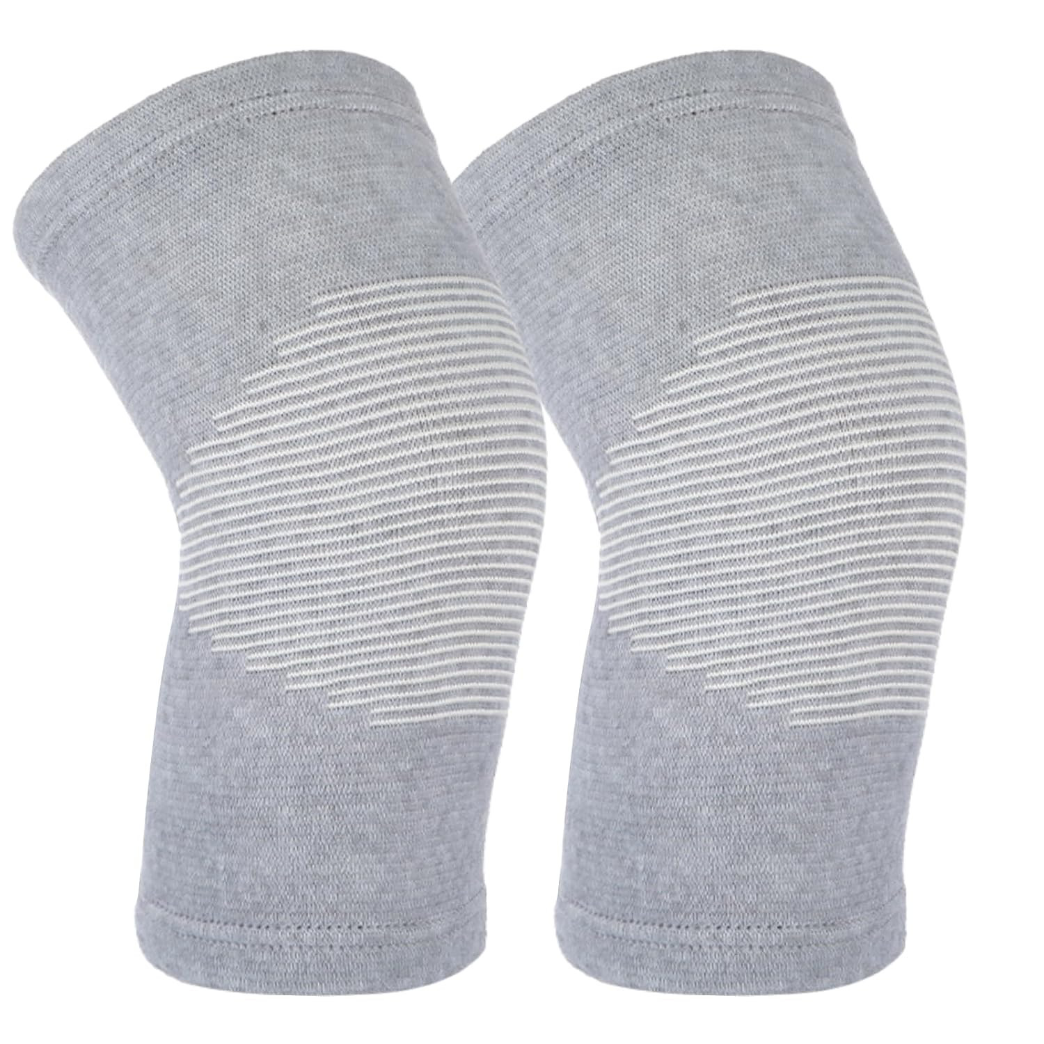 Bamboo Knee Sleeve, Breathable Compress Bamboo Knee Sleeves Elastic Warm Knees B