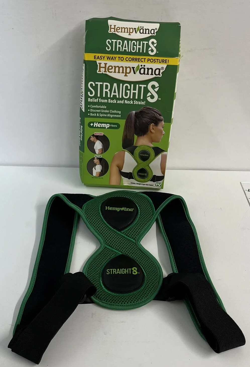 Hempvana Straight8 Fully Adjustable Posture Corrector As Seen On TV