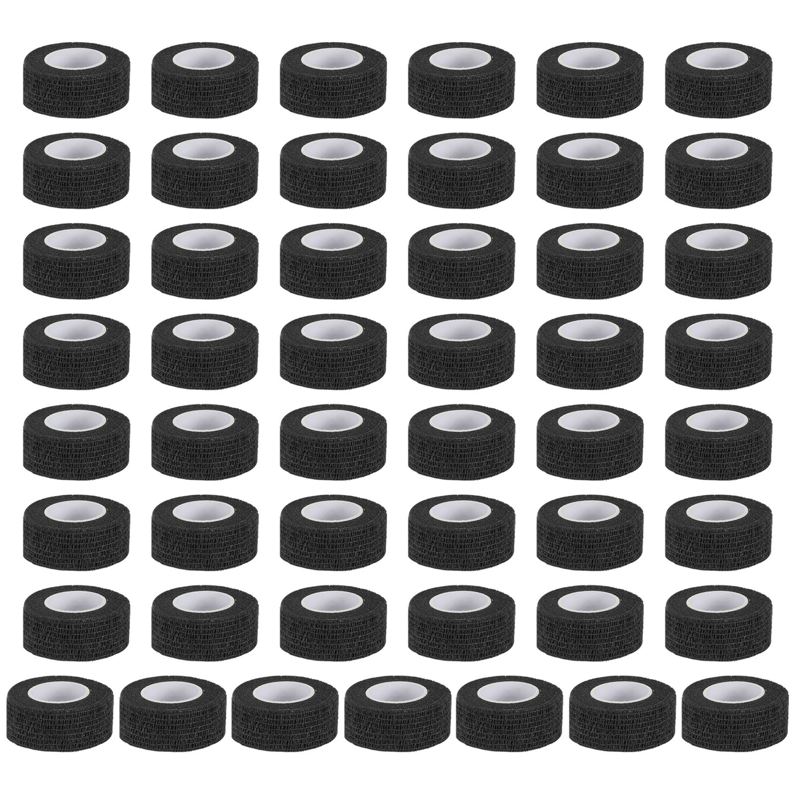 Self Adhesive Bandage Wrap 177″ x 1″, 50 Pcs Wrap Tape, Black