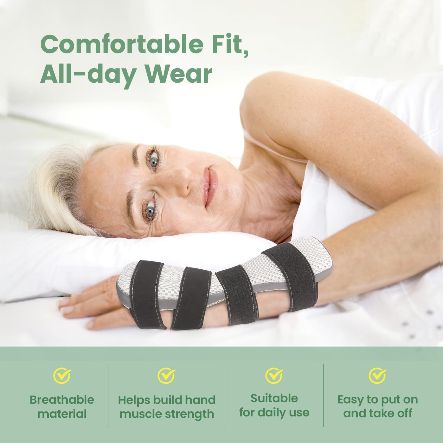 Radial Nerve Palsy Splint for Wrist Drop, Adjustable Static Fingers Fixation …