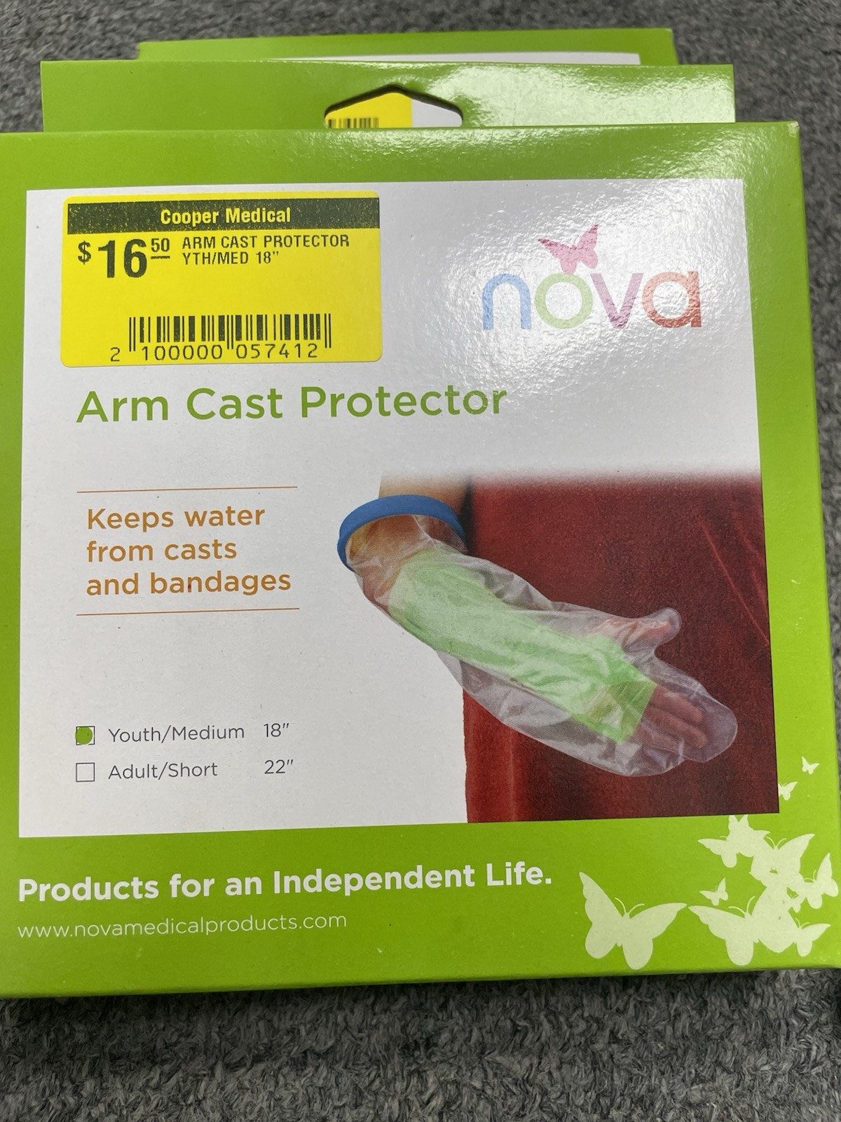 Lot Of 2 – NOVA Medical Products Arm Cast Protector Youth/Medium