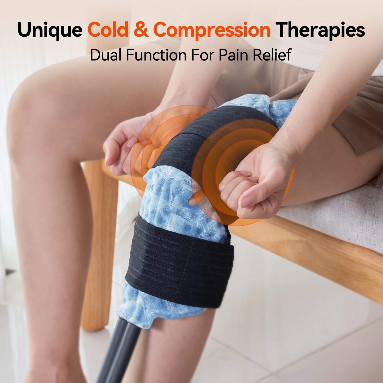 Reezedify Ice Machine For Knee Shoulder Hip After Surgery W/Compression Cold