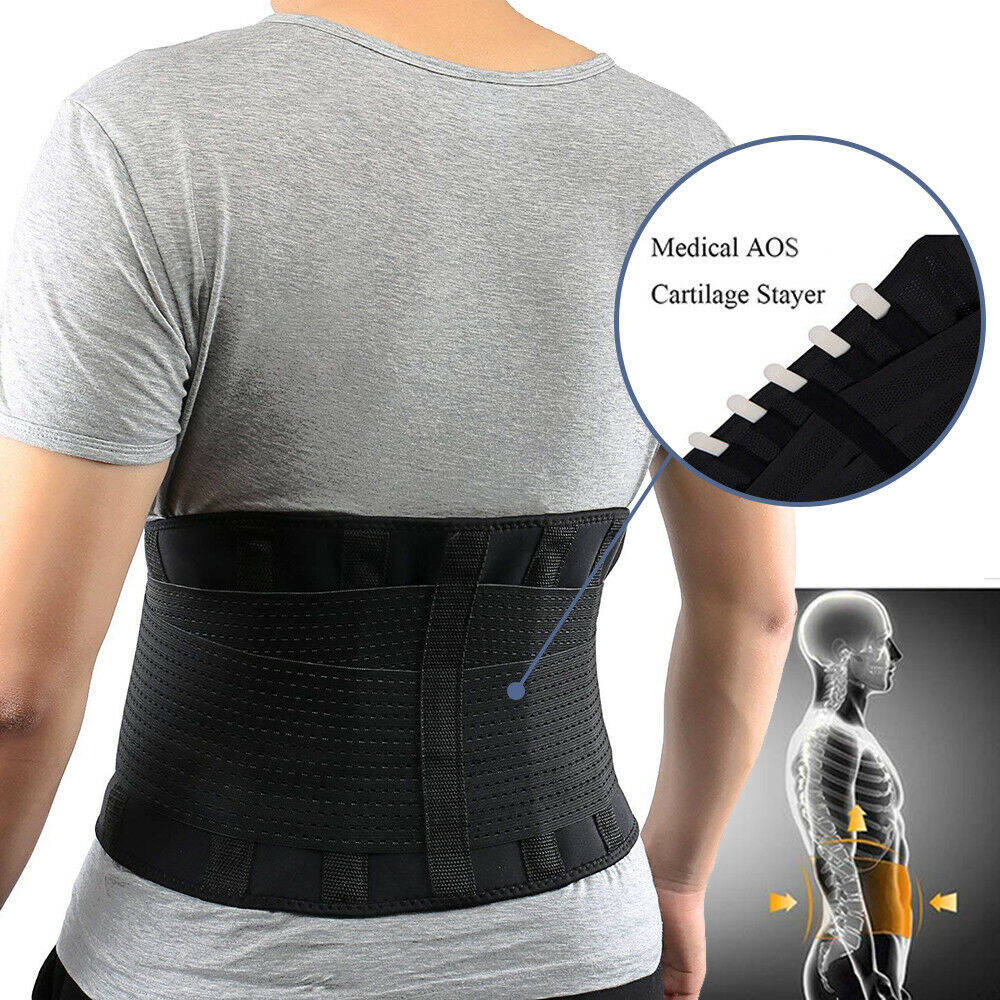 Adjustable Lumbar Support Lower Waist Back Belt Brace Pain Relief Unisex Shaper