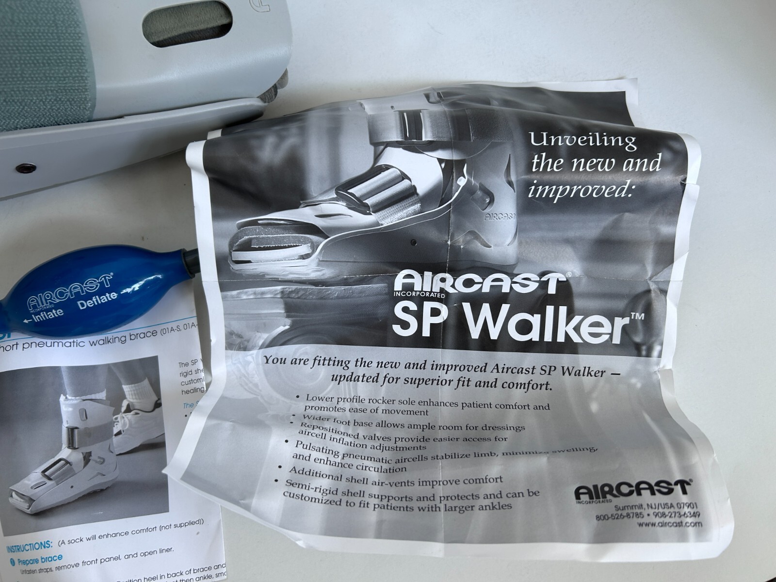 SP Walker Pneumatic Boot WALKING BRACE size Medium, VGC