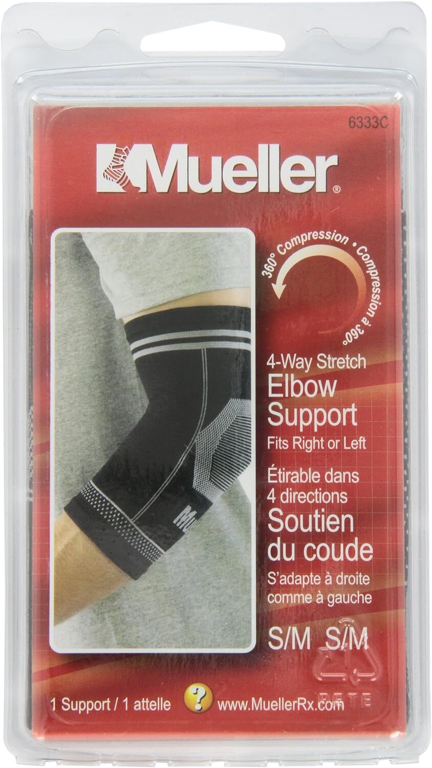MLR Sports Medicine 4-Way Stretch Elbow Support Small/Medium(8″-10.5″)