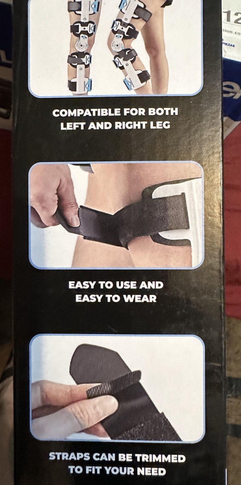 Z1 K10 Eco Hinged ROM Knee Brace – Carbon Fiber Post Op Knee Immobilizer Ligh…