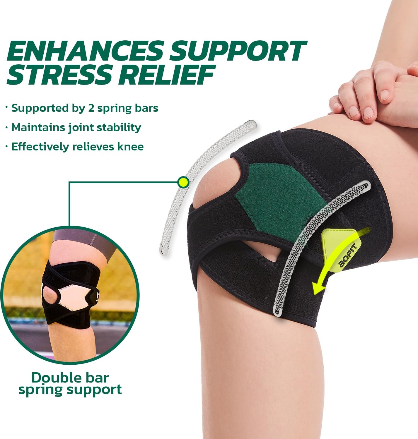 Knee Brace for Women Men Knee Pain Meniscus Tear Arthritis Patella Dislocatio…