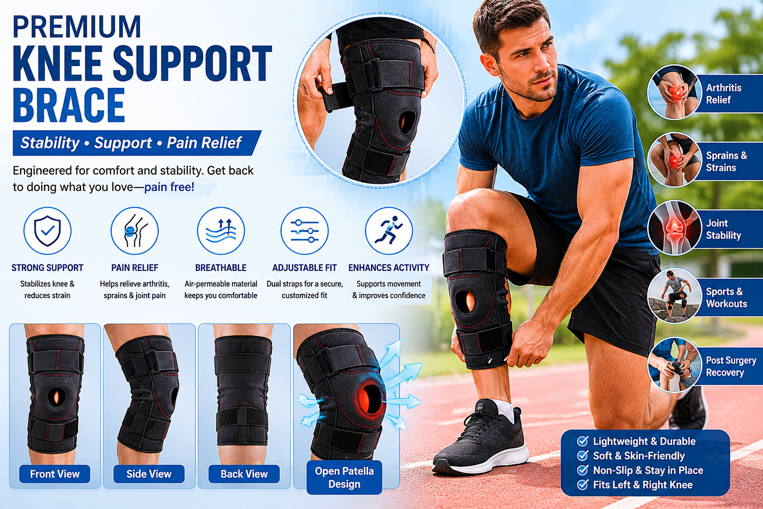 Patella Stabilizer Neoprene (12-16″)