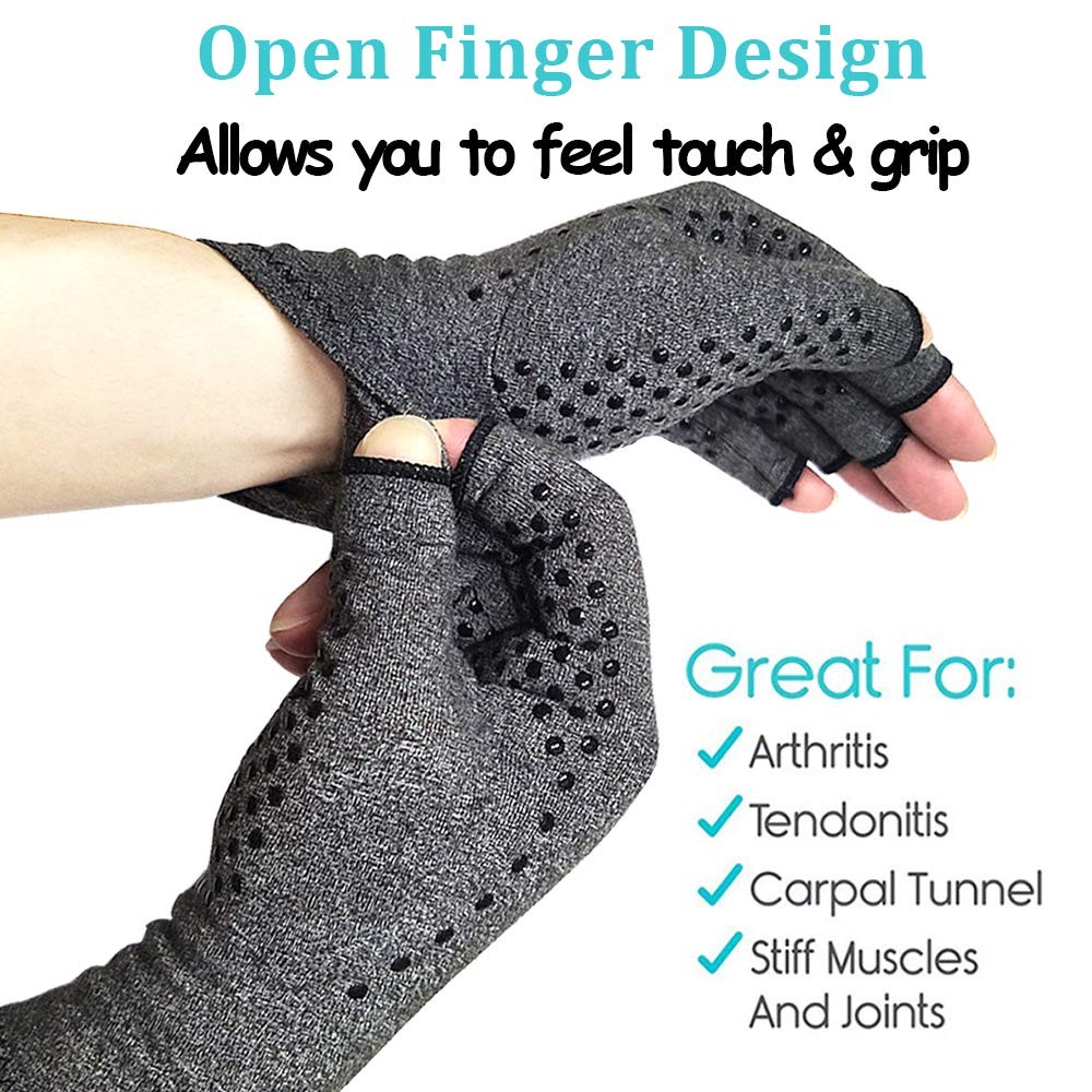 Compression Arthritis Gloves Fingerless Compression Gloves for Arthritis