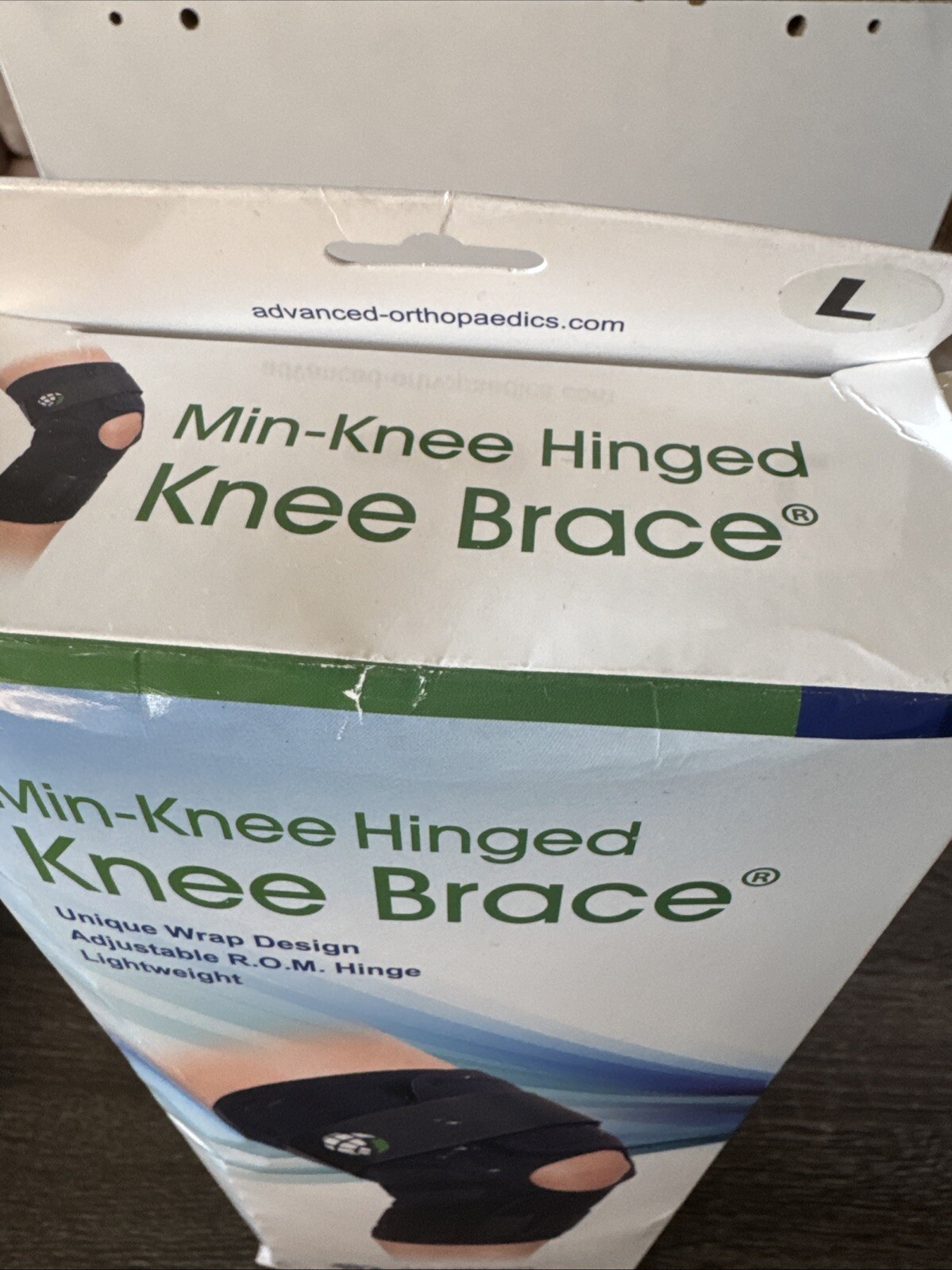 Advanced Ortho Min-Knee Hinged Knee Brace 627 & Sport Sleeve Support 307 LARGE