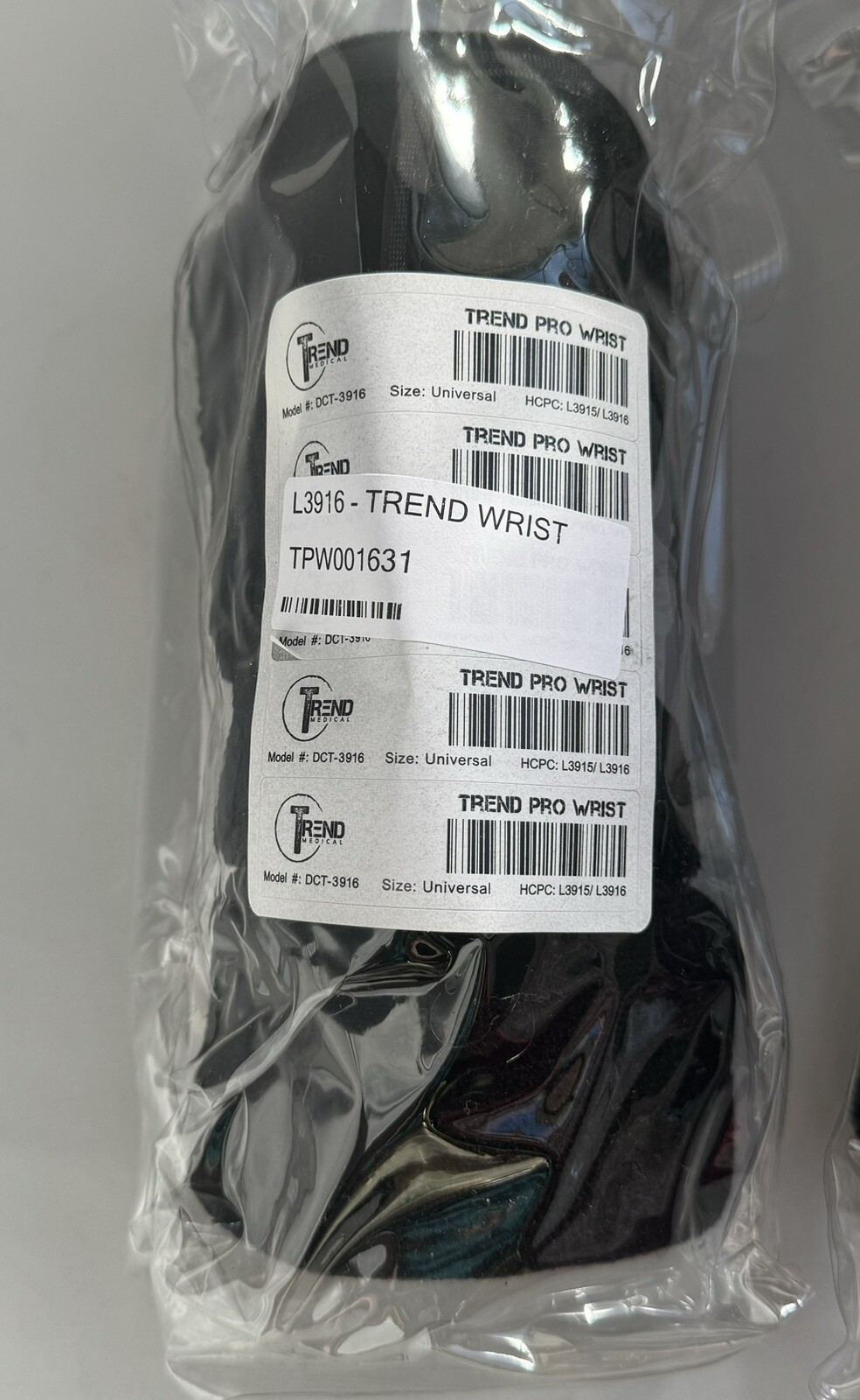 NEW! Trend Pro Wrist Brace. One Size-adjusts. Black. Carpel Tunnel. RA. Surgery.