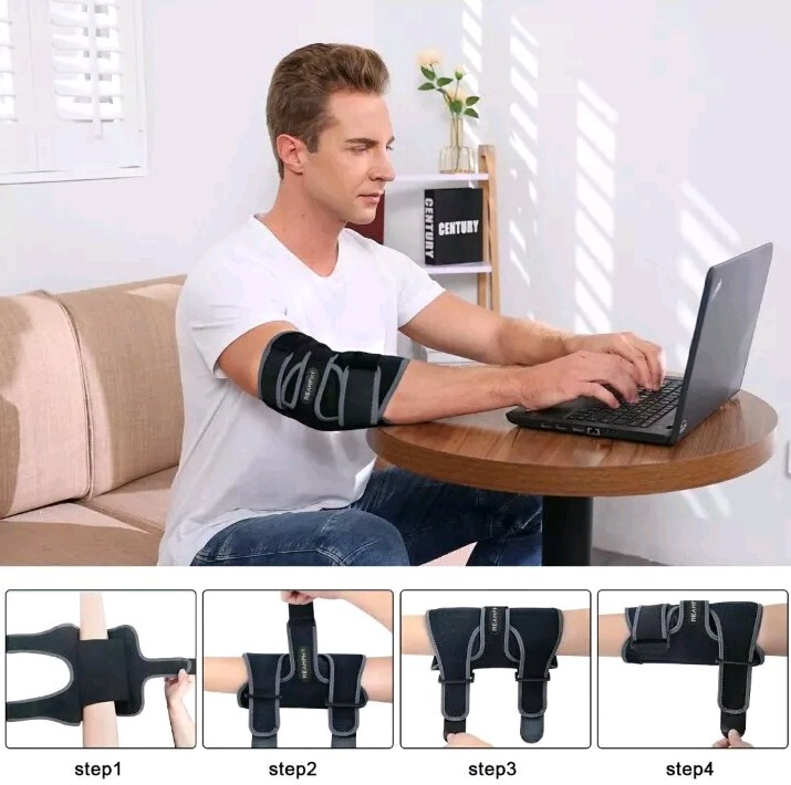Elbow Brace,Comfortable Night Elbow Sleep Support,Elbow Splint, Adjustable St…