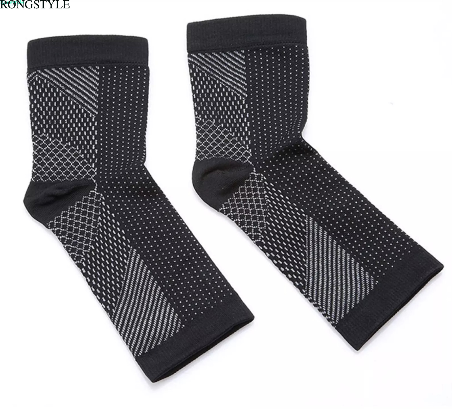 Copper Sleeve Compression Socks Plantar Fasciitis Foot Arch Ankle Support Brace
