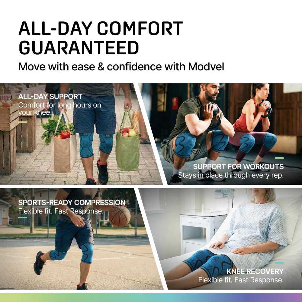 Modvel 2pk Knee Brace XX-Large V Full-blue Set A