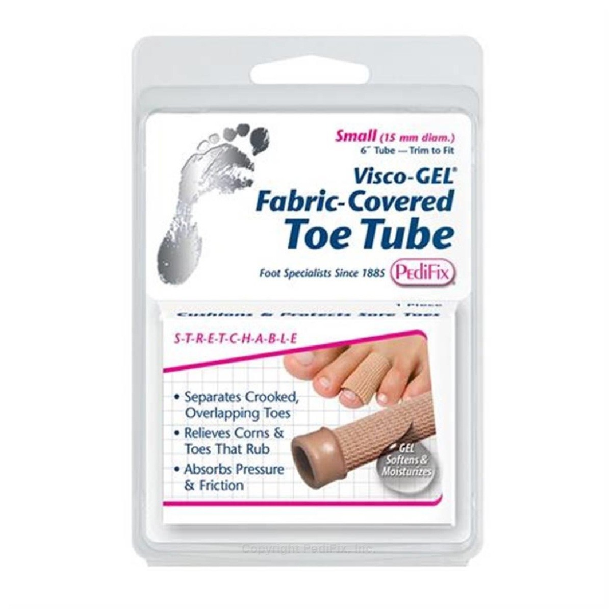 Pedifix Gel Fabric Coverted Toe Tube (#PFP1202)